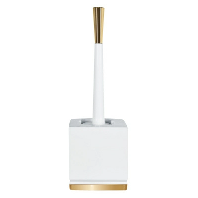 Полноразмерное изображение Ерш для унитаза Spirella Roma, белый с золотом