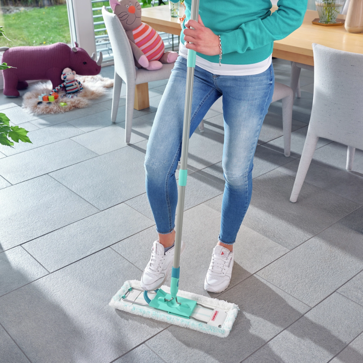 Хозяйственная швабра Leifheit Profi XL Micro Duo в фирменной коробке* фото 5