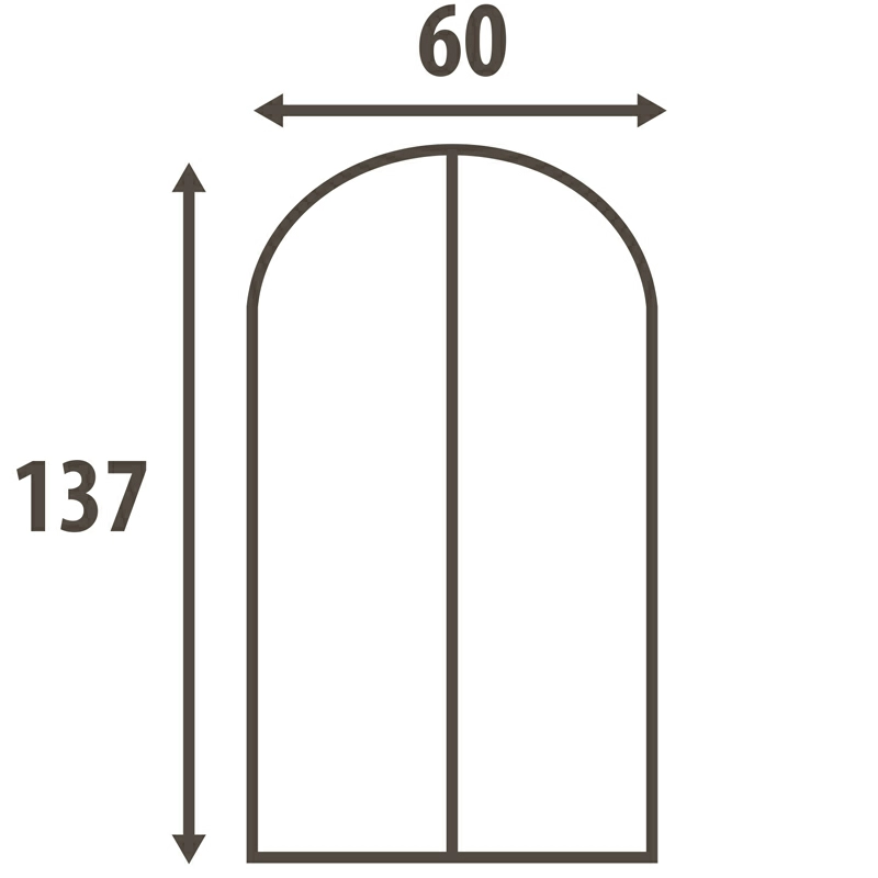 2 Чехол для одежды Hausmann Paisley 60x137см, бежевый фото 4