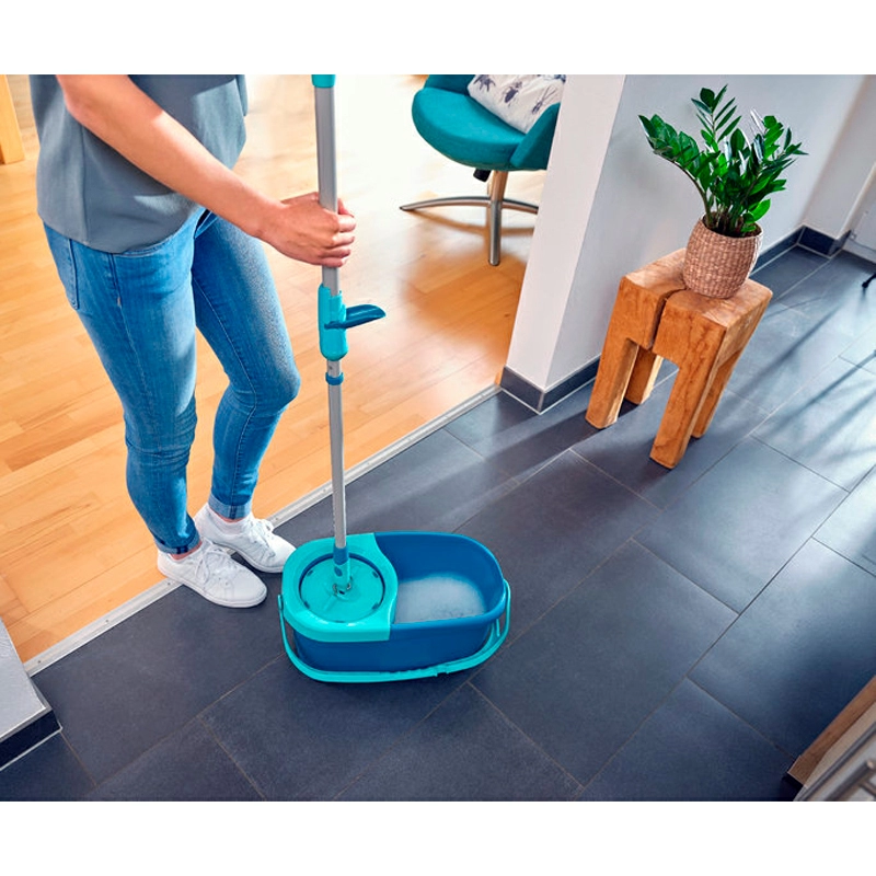 Набор для уборки Leifheit Clean Twist швабра и ведро с отжимом фото 3