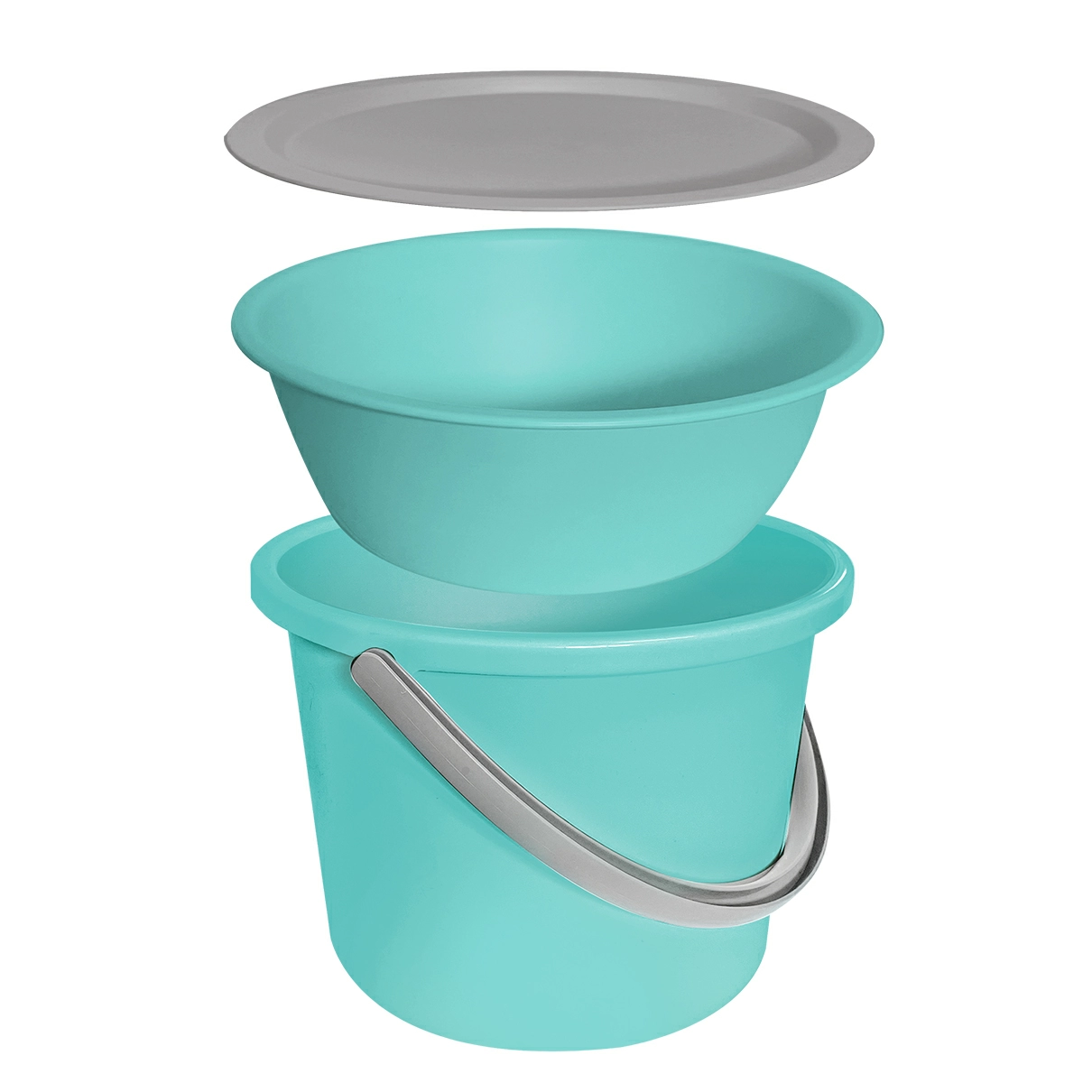 2 Набор Hausmann Peak: ведро 10л, таз 4л, крышка фото 2