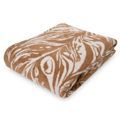 Полноразмерное изображение Плед 150x200см Pappel Scotch Jacquard, песочный