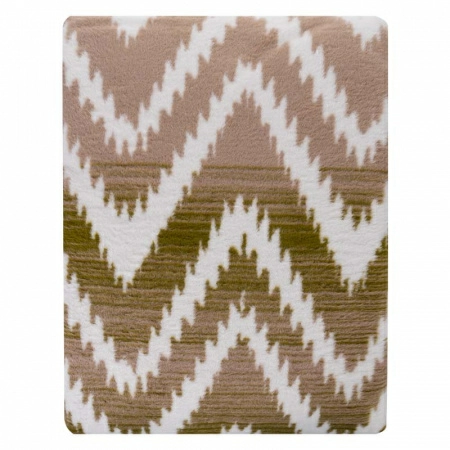 2 Плед 200x220см Pappel Cotton, красный с бежевым фото 2