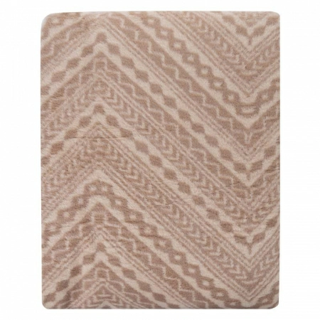 Плед 150x200см Pappel Cotton, бежевый фото 2