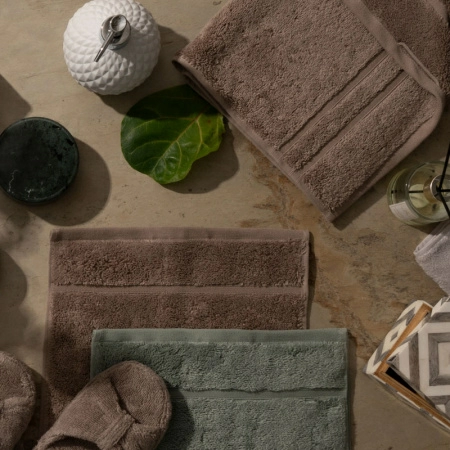 5 Полотенце махровое Pappel Cirrus/S 70x140, хаки фото 5