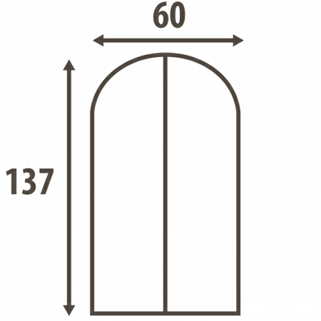 2 Чехол для одежды Hausmann Paisley 60x137см, бежевый фото 4
