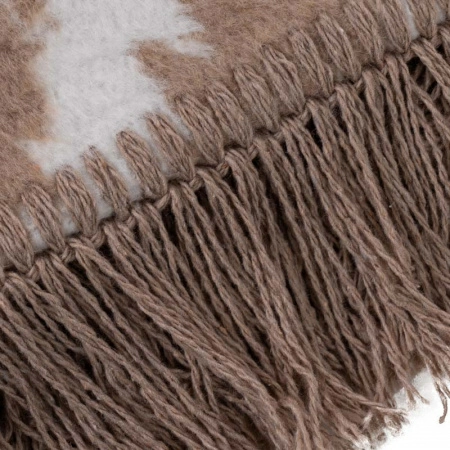 5 Плед 200x220см Pappel Cotton, красный с бежевым фото 5