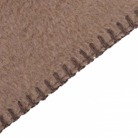 5 Плед 150x200см Pappel Cotton, голубой с бежевым фото 5