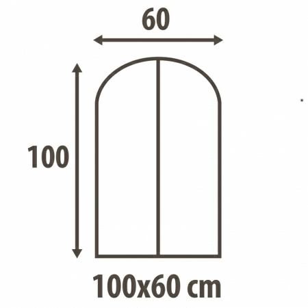3 Чехол для одежды Hausmann Paisley 60x100см, бежевый фото 4