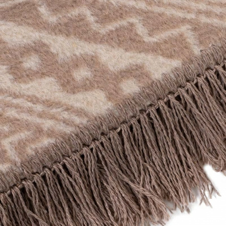 Плед 150x200см Pappel Cotton, бежевый фото 4