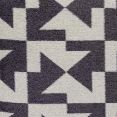 Плед 150x200см Pappel Scotch Jacquard, серый с белым фото 3