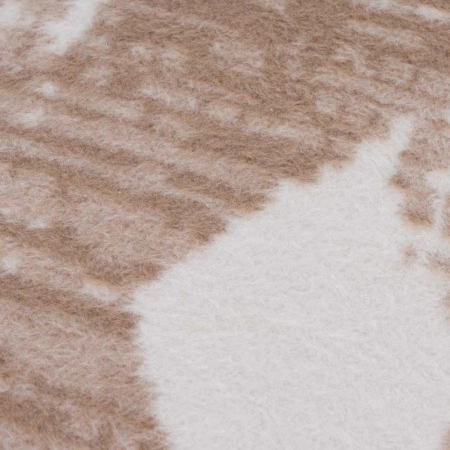 Плед 200x220см Pappel Scotch Jacquard, белый с бежевым фото 3