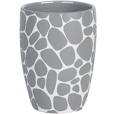 Стакан для зубных щеток Darwin Pebble Spirella, керамика, цвет серый